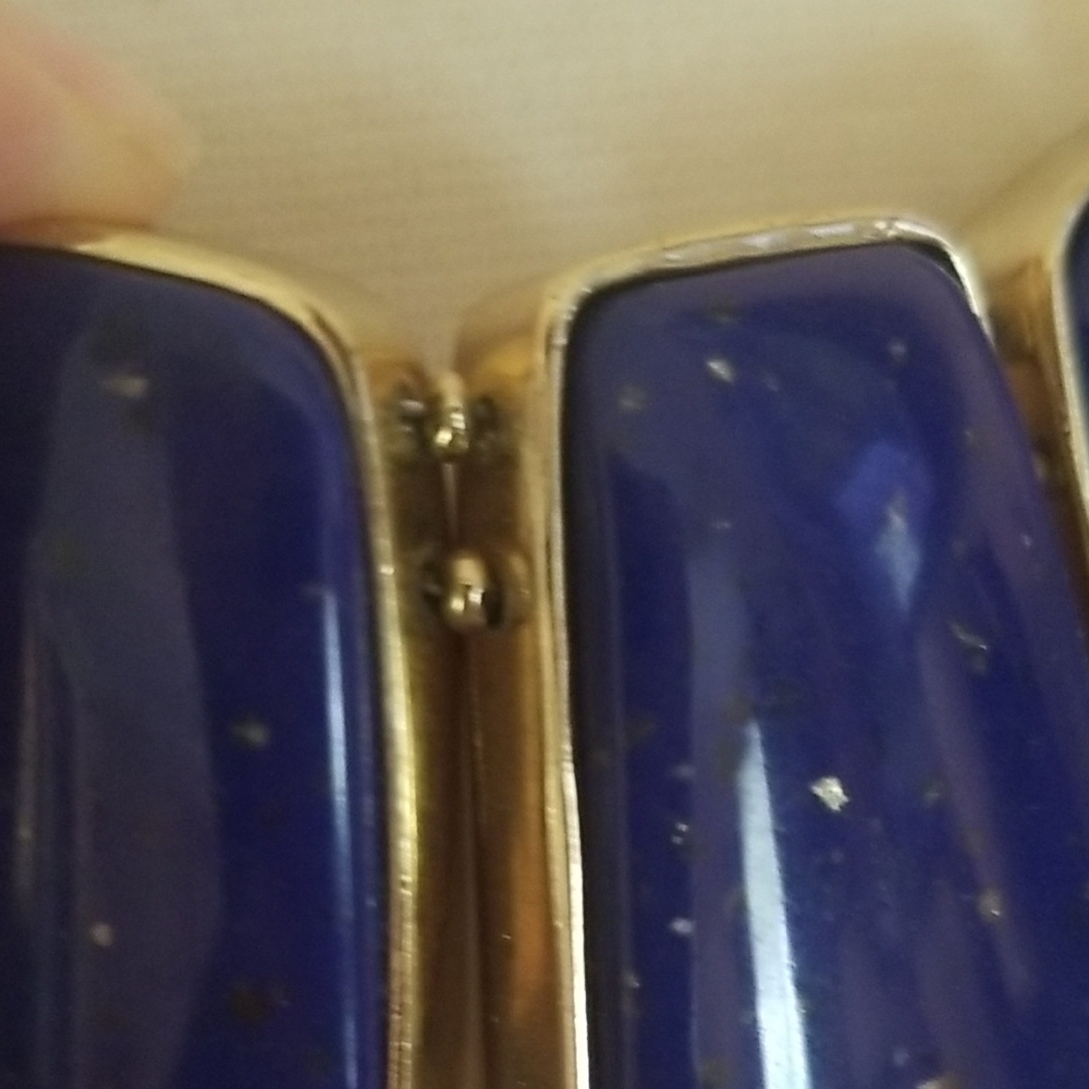 Chicos Geometric Blue Stone Statement Necklace Wi… - image 6